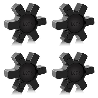 L075 Flexible NBR Rubber Spider Center Insert, 4 Pack Solid Coupling Pad Bumper