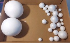 20 Styropor-Kugeln/ Konvolut/ versch. Größen/ Basteln/ Deko/ Restbestand 