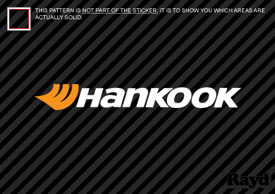 (2) 12" Hankook Sticker Decal Die Cut Self Adhesive multicolor - Bild 1 von 1
