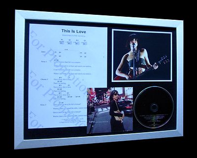 PJ HARVEY This Is Love LIMITED Numbered CD ENGLAND STORIES CITY FRAMED DISPLAY!!