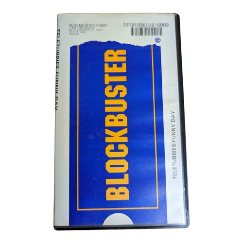 Blockbuster Video Clamshell Teletubbies Funny Day VHS 1999 Vintage Rental - Picture 6 of 7