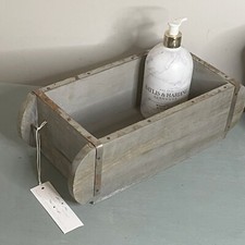 Vintage Brick Mould, Grey, Wooden Storage Box, wooden display box