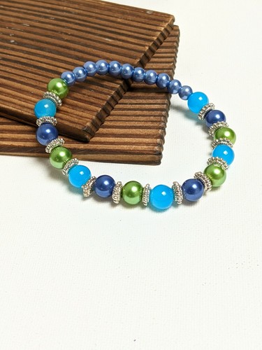 Glass Beads for Bracelet Making PURPLE Round DIY Craft 1 lb 1000+ BULK - Picture 9 of 11