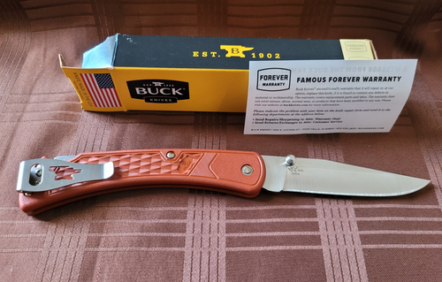 Buck 110 Slim BOS S35vn Super Steel Custom Rust 1 of 1 Color Made In U.S.A.