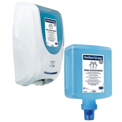 Hartmann CleanSafe touchless Dosierspender + 10 x 1 L Sterillium Gel pure