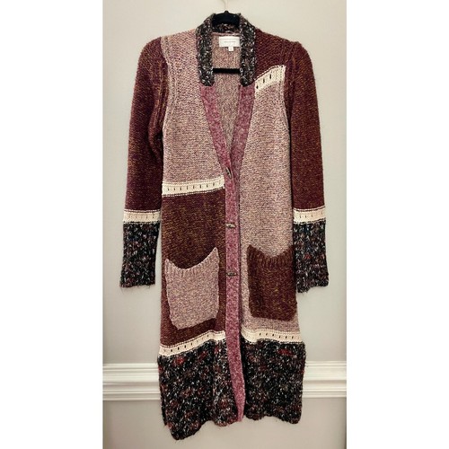 Angel of The North Sitka Patchwork Longline Wolle Funky Maximalist Pullover M - Bild 5 von 12