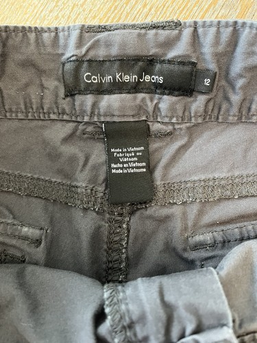 calvin klein jeans womens sz 12 Gray bermuda shorts Waist 35” Inseam 11” - Picture 2 of 5