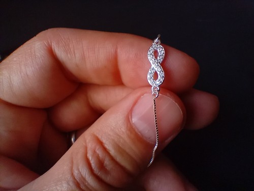 Bracciale Infinito da donna in argento sterling 925 nuovo - Foto 3 di 5