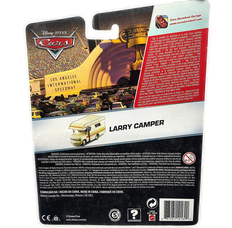 Disney Pixar Cars Larry Camper Piston Cup Deluxe RV by Mattel #18/18 worn - Image 2 of 4