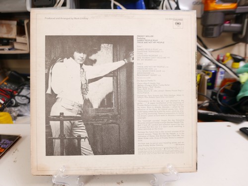 FREDDY WELLER: games people play COLUMBIA 12" LP 33 RPM Vinyl Record - Picture 2 of 4