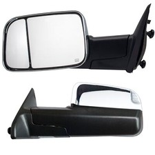 Towing Mirrors Fit 2011 2012 2013 2014 Ram 1500 2500 Power Heated Sensor Chrome