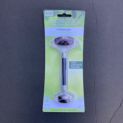 ecotools Facial Roller Amethyst Reduces Puffiness Smooths Skin Reduces Stress