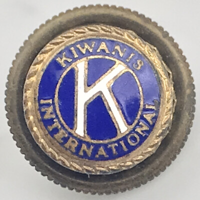 Kiwanis International Metal Vintage Pin Small Screw back