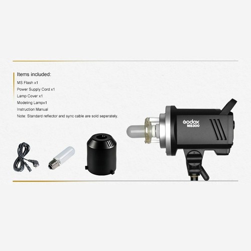 Godox MS300 GN58 2.4G Studio Strobe Head Monolight Bowens Sftbox Light Stand - Picture 7 of 8