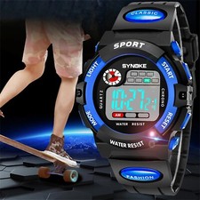 Digital Electronic Boys Girls Watch Waterproof Children Sports LED Watches Gift