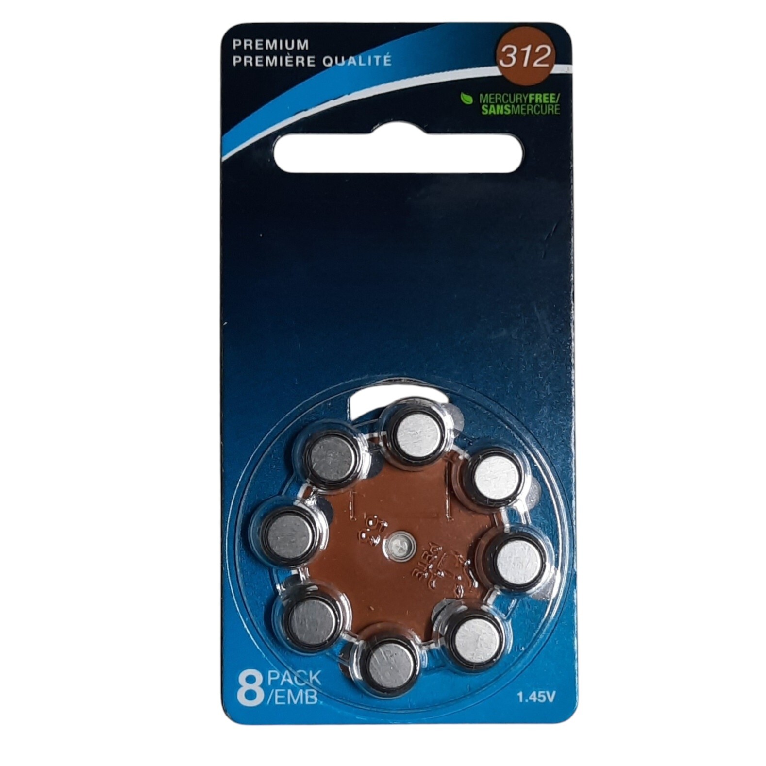 Starkey 312 Hearing Aid Batteries 8 Pack 1.45V Expiration Date 1/2028