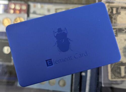 Blue Element Card Silver Gold Bar Coin Wallet-Case for 1 Gram Valcambi Combibars - Picture 2 of 4