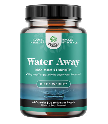 Water Away Supplement for Fast Bloating and Swelling Relief Pure Natural Diureti