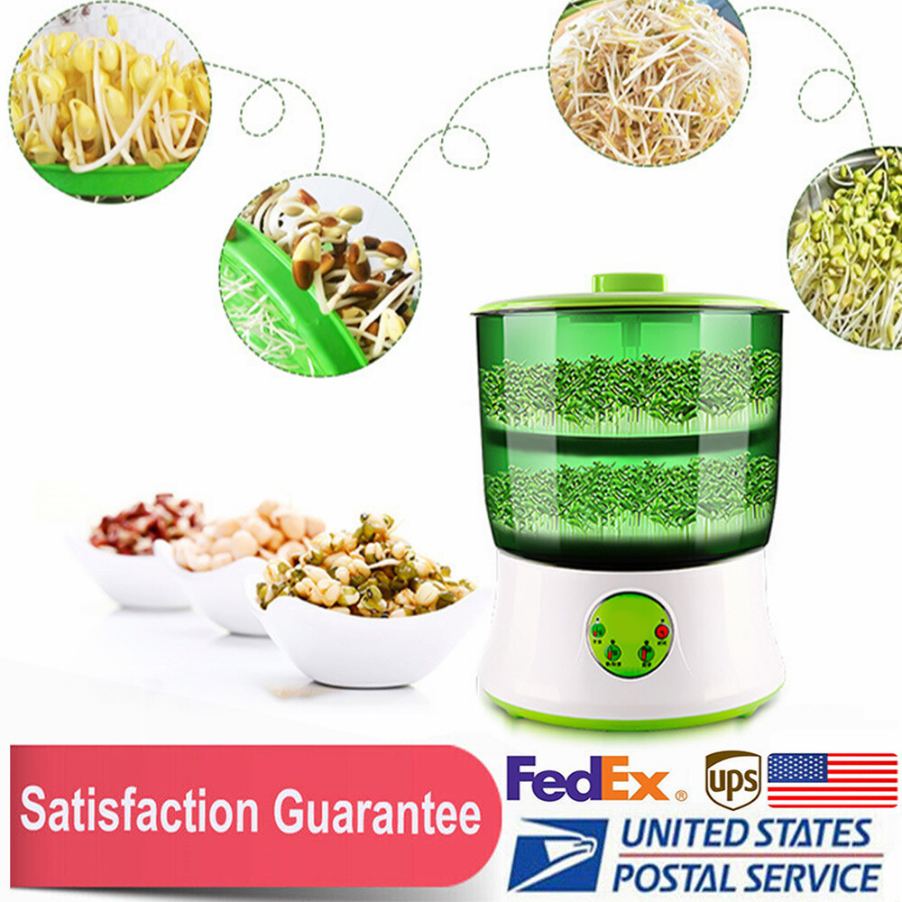 20W 2-Layer Bean Seed Sprouter Machine Household Automatic Bean Sprouts Machine