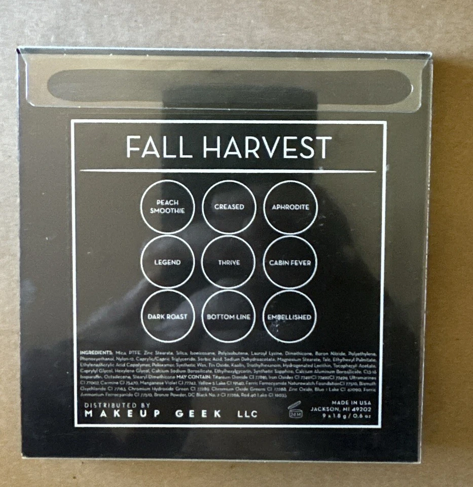 MAKEUP GEEK FALL HARVEST EYESHADOW PALETTE Brand New RARE - Image 2 of 3