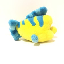 Disney The Little Mermaid Flounder Stuffed Plush Animal Toy 12 in. Yellow