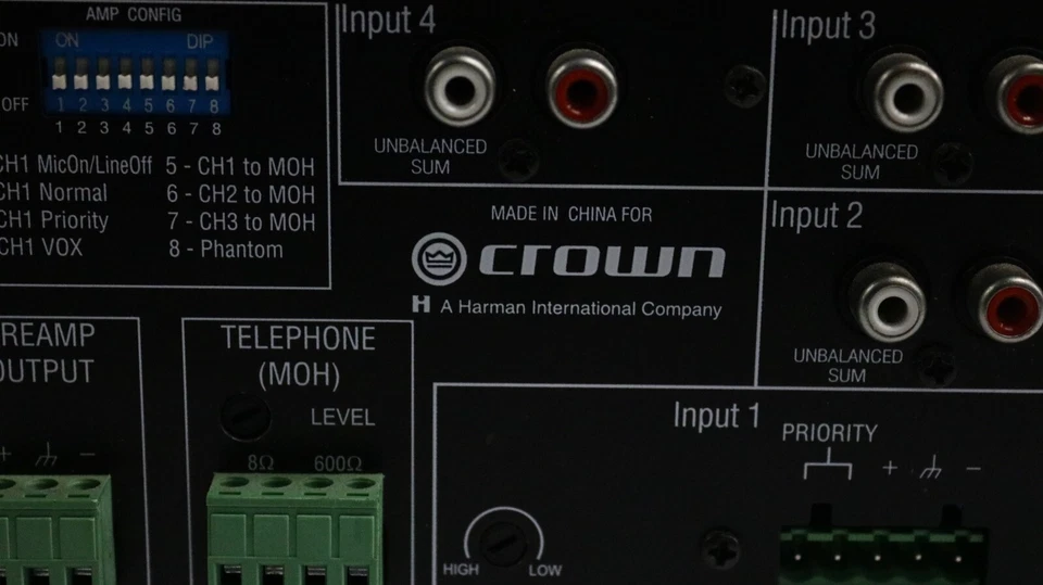 Crown 160MA Four Input, 70V Mixer-Amplifier G160ma - Image 3 of 4