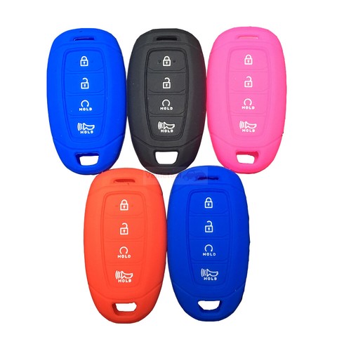Fit HYUNDAI Kona Venue Veloster N 4 BNT Remote Smart Key Fob Silicone Case Cover - Picture 4 of 24