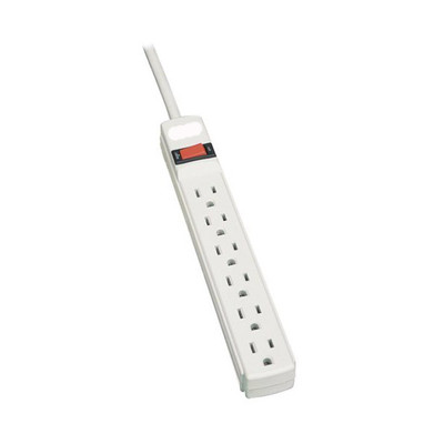 6-Outlet Surge Protector, Extension Block, Power Strip, Power Bar