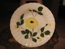 Blue Ridge Southern Potteries "Rock Rose Yellow" Serving Bowl 9" USA VGC 