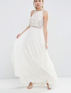 asos white maxi