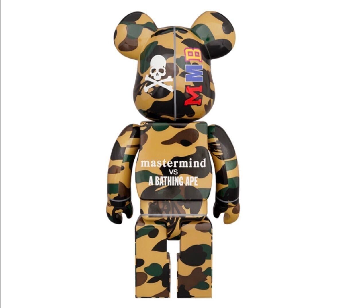 BE@RBRICK MASTERMIND vs BAPE(R) YELLOW 1000% NEW Unopened F/S From Japan