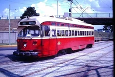 Original 1980 TTC Toronto PCC Trolley Car Humber Loop Slide 7606
