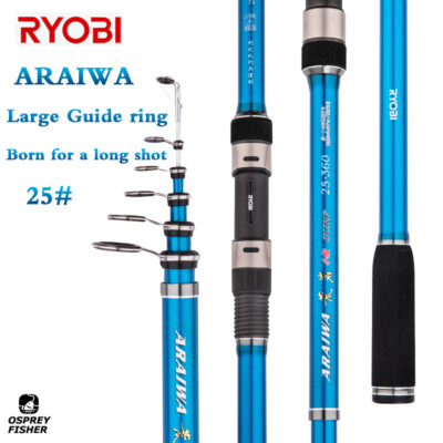 RYOBI ARAIWA Telescopic Fishing Spining Rod Boat Rock Surf Sea
