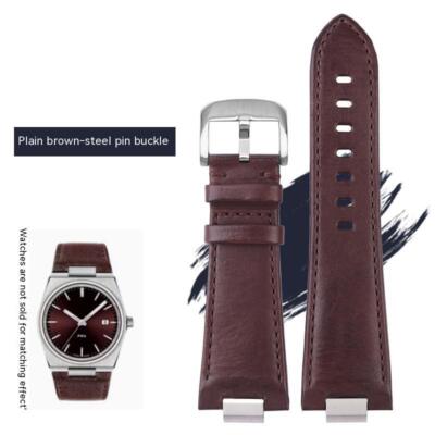 For Tissot 1853 PRX T137410A T137407A  Genuine Leather Wacthband T137 Strap 12mm