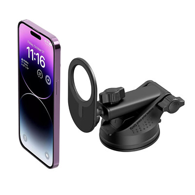 MagSafe Car Mount Magnetic Phone Holder Windshield Suction Cup