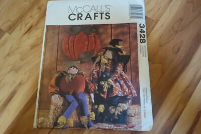 McCall's Crafts 3428 Witch Doll, Pumpkin Elf, Wall Hanging Uncut