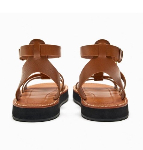 NEW ZARA leather fisherman 1601 sandal size 39 - Picture 10 of 22