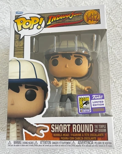 SDCC 2023 Funko Pop! Indiana Jones Short Round #1412 Vinyl Con Exclusive Limited