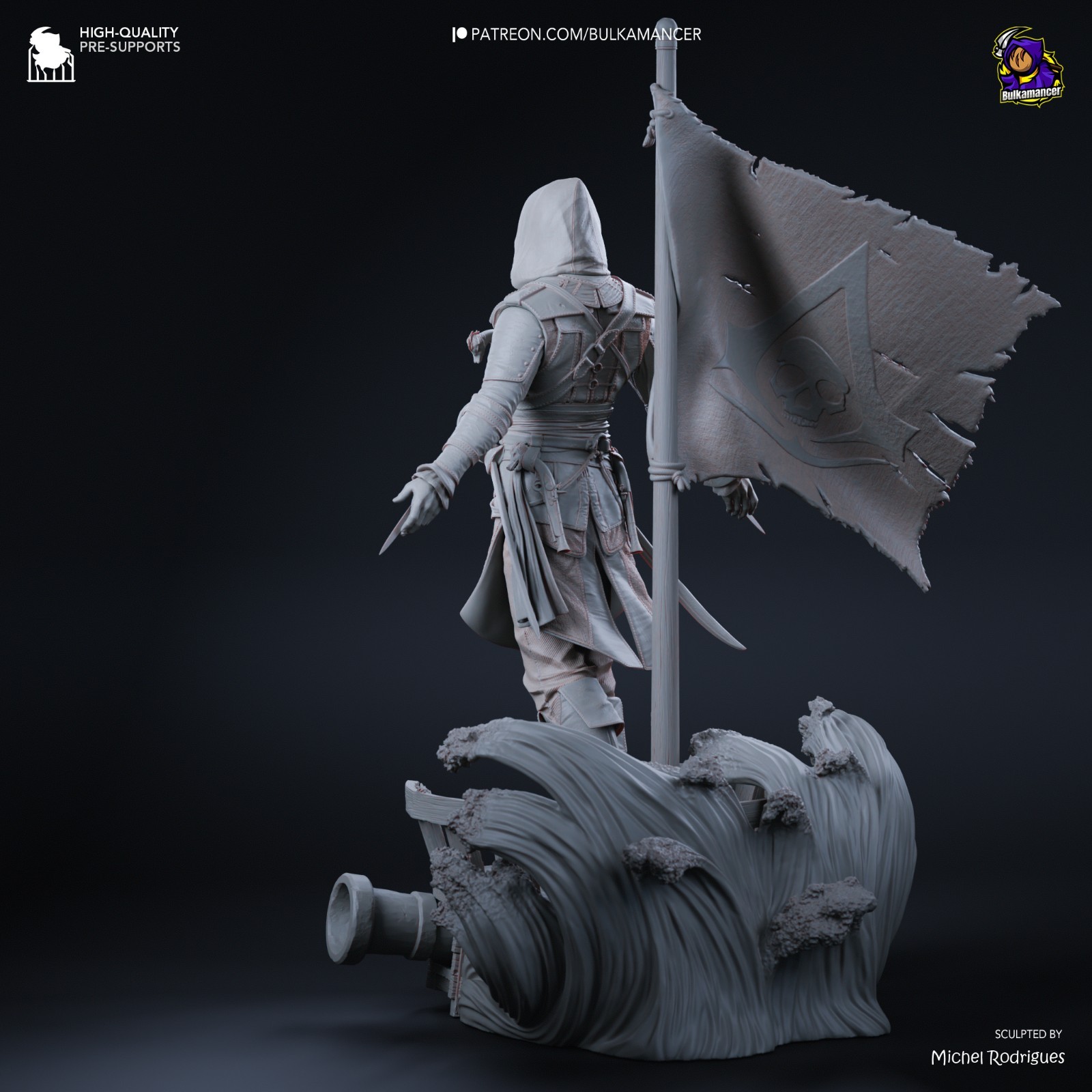 Edward Kenway Assassin's Creed 1:8 Scale Resin Kit | Unpainted Garage Kit