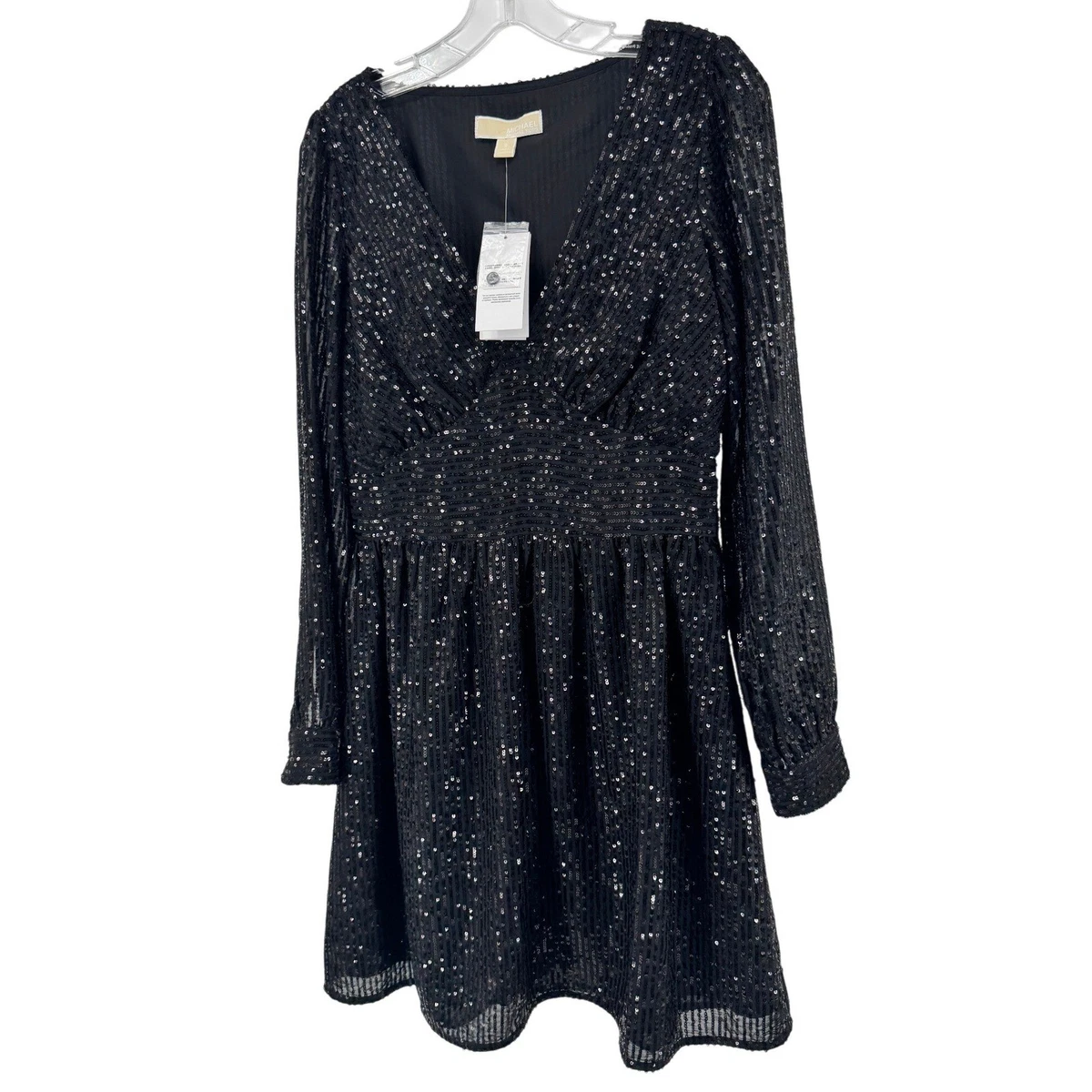 sequin festival dress plus size 1990 Michael Kors Documented Madonna Beaded Rhinestone Mini Slip Dress main image 1