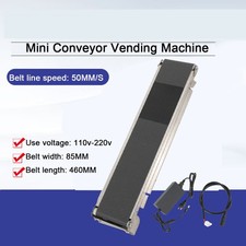 Automatic Mini Conveyor Belt Stainless Steel Cargo Lane 460MM 35RPM with Adapter