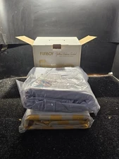 Funboy Yellow Sunbed Fabric Covered Pool Lounge Inflated Size 69”x18”x32” 220lbs