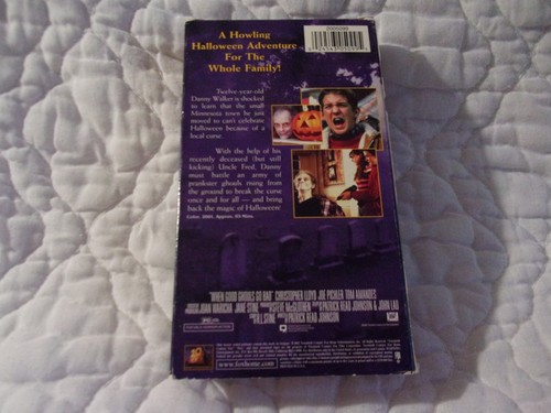 WHEN GOOD GHOULS GO BAD VHS CHRISTOPHER LLOYD COMEDY FANTASY FAMILY HALLOWEEN - Picture 2 of 9