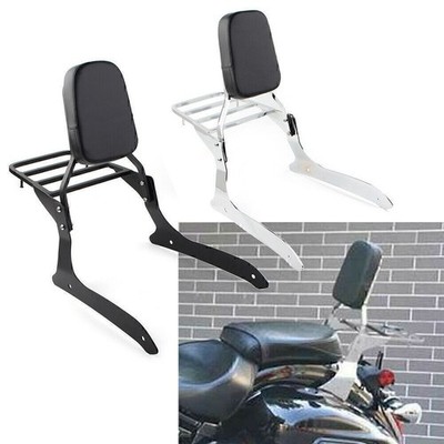 Rückenlehne Sissy Pad & Gepäckträger Für Yamaha XVS1300A Midnight V Star 2007-15