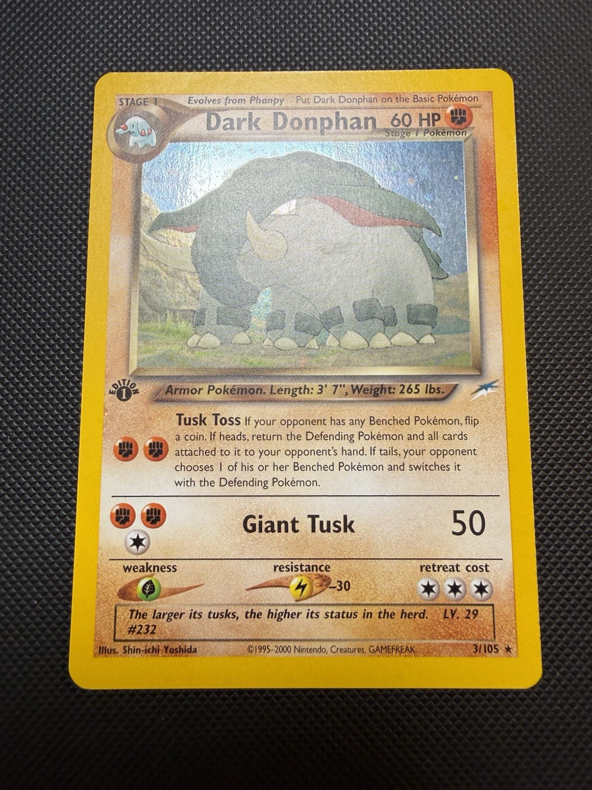 Dark Donphan 3/105 Neo Destiny 1st Edition Pokémon Card Holo NM-