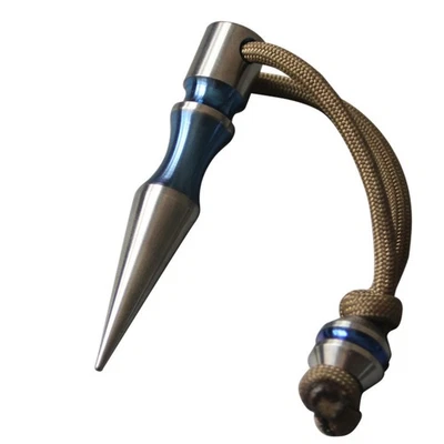 TC4 Titanlegierung EDC Perle flammenbehandelt Schlüsselband Anhänger für Messer Paracord Zum Selbermachen - Bild 1 von 4