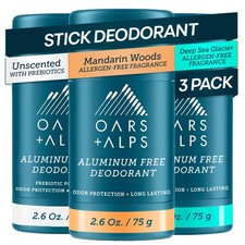 Oars  Alps Deodorant for Men Women, Aluminum Free Deodorant for Men, Dermat...
