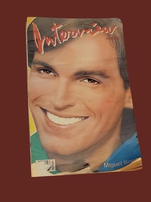 Miguel Bose 1983 July Interview Magazine Andy Warhol Chuck Yeager Hershel Walker