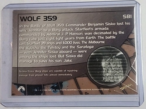 STAR TREK DS9 MEMORIES FROM THE FUTURE GREATEST SPACE BATTLES #SB1 WOLF 359 - Picture 2 of 2