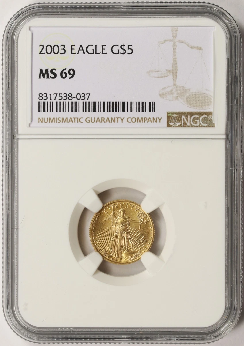 1/10 oz Precious Metal Content per Unit 2003 Gold Bullion Coins